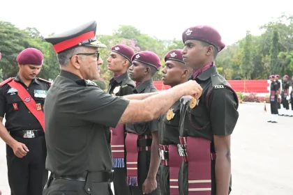 Officer with Cadets