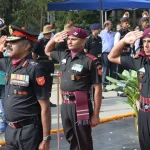 Officers Saluting