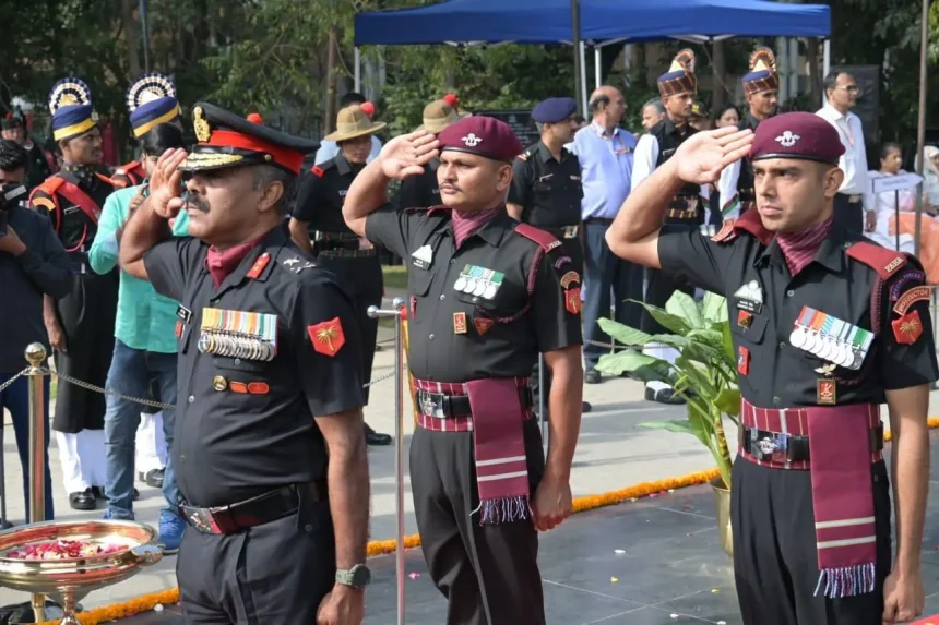 Officers Saluting