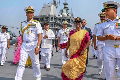 President with Naval Officers