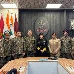 Surg VAdm Arti Sarin with Officers