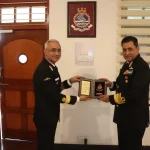 Vice Admiral Sameer Saxena with Other Officer