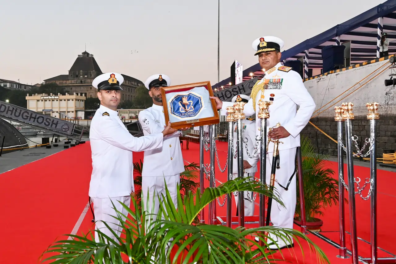 Vice Admiral Swaminathan Decommissioning INS Sindhughosh