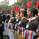 Admiral DK Tripathi and NCC Cadets