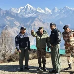 Air Marshal B Manikantan Reviewing