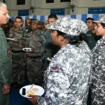 Air Marshal Surat Singh Interacting