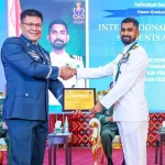 Commander Akhil Nair Getting Award