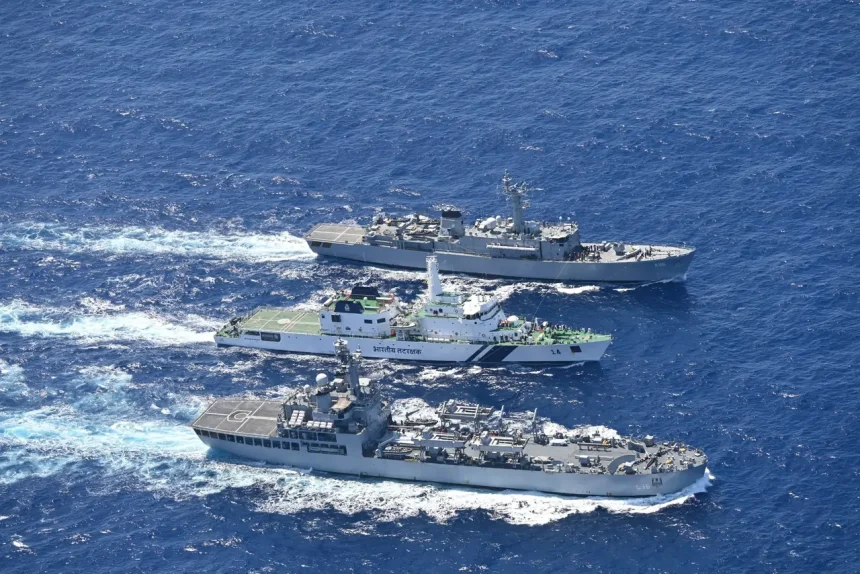 INS Tir INS Shardul and ICGS Sarathi