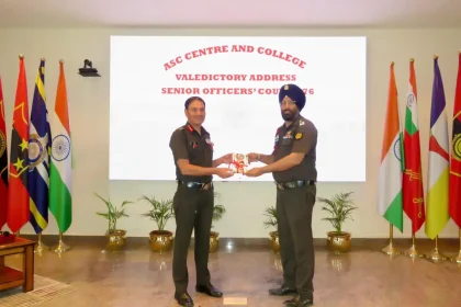Lt Col Jagandeep Singh Malhotra Getting Award