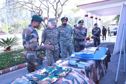 Lt Gen Abhijit Pendharkar Revieiwng
