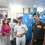 Lt Gen Devendra Sharma at INS Satavahana