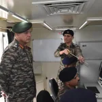 Lt Gen Dhiraj Seth Reviewing