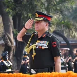 Lt Gen Dhiraj Seth Saluting