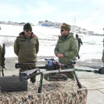 Lt Gen Hitesh Bhalla Reviewing