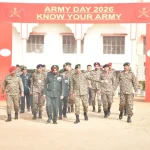 Lt Gen Manjinder Singh Reviewing