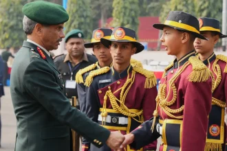 Lt Gen Manoj Kumar Katiyar Shaking Hands 1