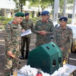 Lt Gen Mukesh Chadda Reviewing