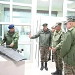 Lt Gen Pratik Sharma Reviewing Drone