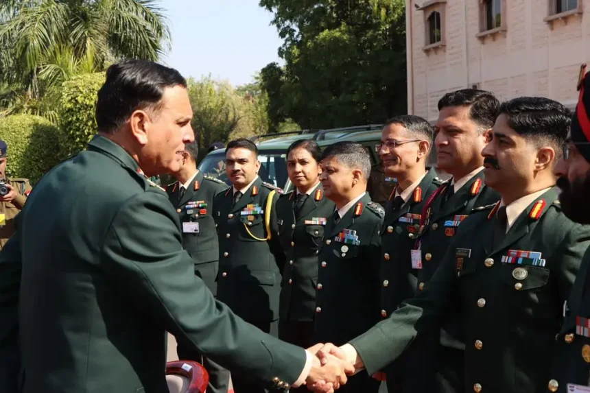 Lt Gen Seth Shaking Hands