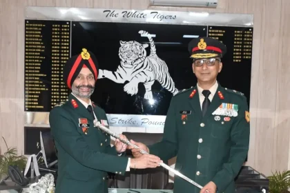 Maj Gen Mandeep Singh Taking Over the Baton