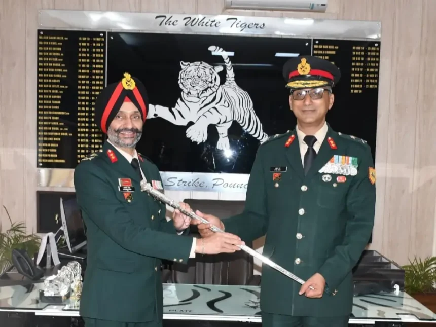 Maj Gen Mandeep Singh Taking Over the Baton
