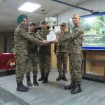 Officer Giving Trophy