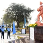 Officers Reviewing Vayu Yodha Sthal