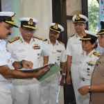 Vice Admiral Sameer Saxena Reviewing 2
