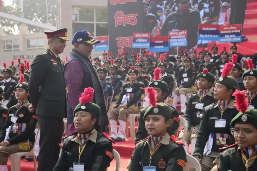 Vice President With NCC Cadets