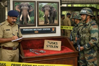 AI Image Showing Tusks Being Stolen
