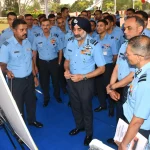 Air Chief Marshal AP Singh Reviewing