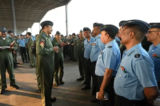 Air Marshal B Manikantan Having Interaction