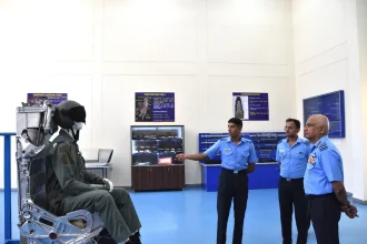 Air Marshal S Shrinivas Reviewing