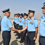 Air Marshal S Shrinivas Shaking Hands