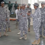 Air Vice Marshal Ratnesh Gupta Reviewing