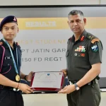 Captain Jatin Garg Adjudged Best Student at Regimental Signaller Officers Course