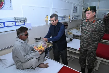 Defence Secretary Rajesh Kumar Singh and Lt Gen Dhiraj Seth Visit Surgical Eye Camp at Military Hospital Bhuj
