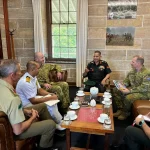 General Dwivedi Having Discussion