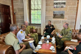 General Dwivedi Having Discussion