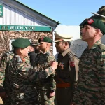 General Upendra Dwivedi Commending Officer