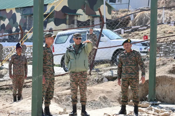 Lt Gen DG Misra Reviewing