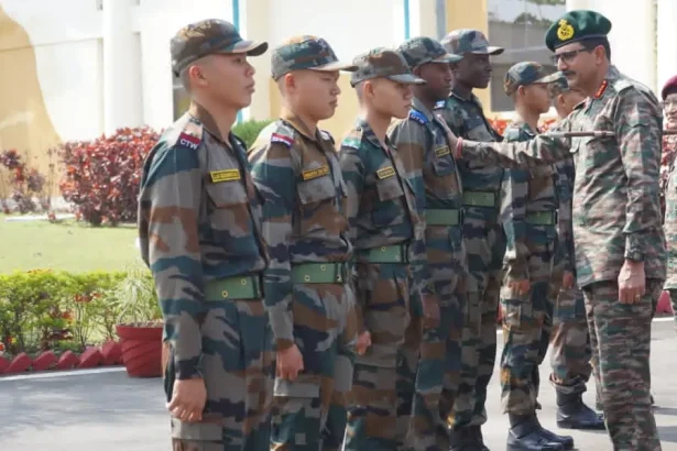 Lt Gen Devendra Sharma Interacting with Cadets