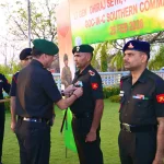 Lt Gen Dhiraj Seth Commending