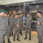 Lt Gen Dhiraj Seth Reviewing