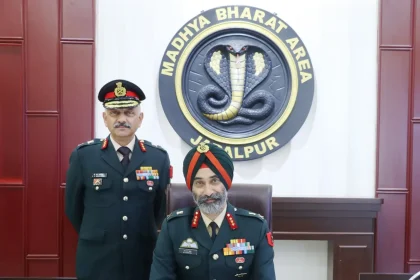 Lt Gen Harbinder Singh Vandra Assumes Command of Madhya Bharat Area at Jabalpur