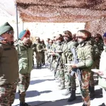 Lt Gen Hitesh Bhalla Interacting with Troops