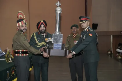 Lt Gen Manjinder Singh Giving Trophy