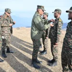 Lt Gen Pratik Sharma Commending Troops