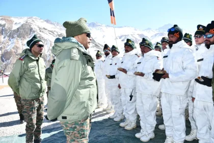 Lt Gen Pratik Sharma Interacting with Troops