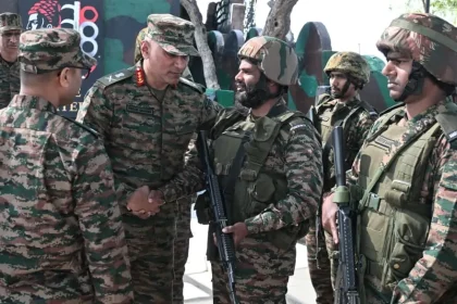 Lt Gen Pratik Sharma Shaking Hands 2